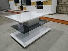 Журнальный стол эмаль со стеклом Bergamo (Квадро-М)