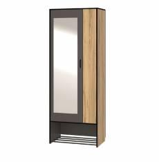 Ольга-Лофт 3.1 шкаф 2- х створчатый с зеркалом (Ивару)